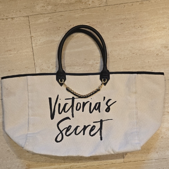 Victoria's Secret Handbags - Victoria's Secret "Love Victoria" Oversized Tote Bag